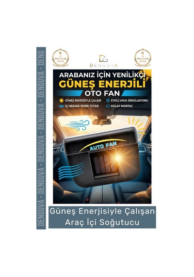 Araçfanı Güneş Enerjili Auto Cool Portatif Oto Havalandırma Fan Sistemi Çalışan Araç İçi Soğutucu