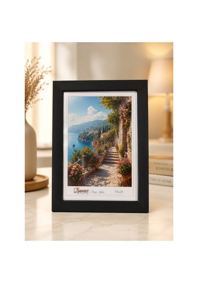 Siyah Kişiye Özel 15x21 Cm Fotoğraflı Dekoratif Çerçeve