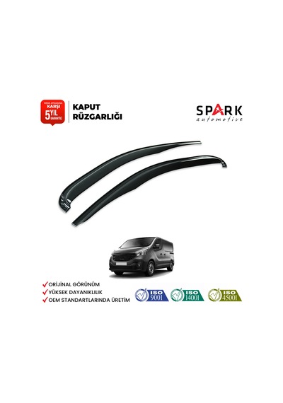 Renault Trafic 2014-2019 Yıl Aralığı Uyumlu Cam Rüzgarlığı 2 Parça