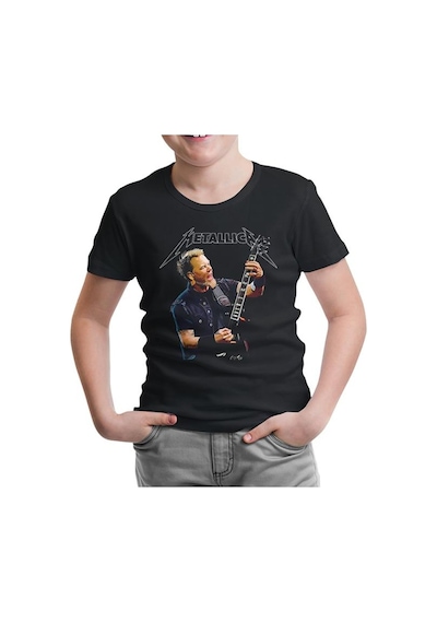 Lord Tshirt Metallica - James Guitar Siyah Çocuk Tshirt