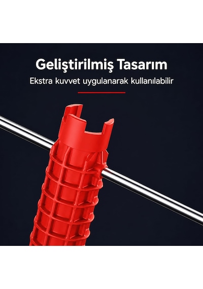 Lexroo Çok Fonksiyonlu Lavabo Batarya Sökme Takma Anahtarı 3 Kademeli 21-23,5-28 Mm Tesisat Anahtarı