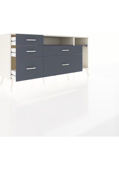 Hyperion Konsol 2 Raflı 5 Çekmeceli 176x44x83 Aytaşı-antrasit Antrasit Hyperion Konsol 2 Raflı 5 Çekmeceli 176x44x83 Aytaşı-antrasit Antrasit
