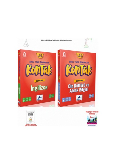 Paraf 8. Sınıf Lgs Kontakt İngilizce+din 2 Kitap Seti