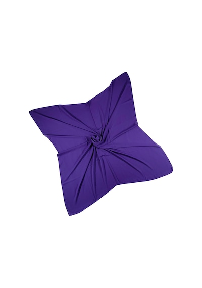 Mim Eşarp Mısırlı Eşarpları Queen Krep Düz Renk Eşarp 110x110 Cm Mor
