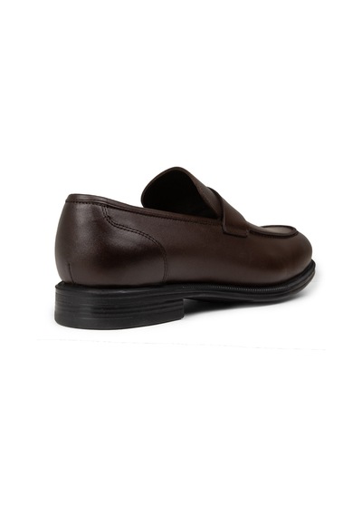 Deery Erkek Kahverengi Hakiki Deri Klasik Loafer Ayakkabı - 01995mkhvc01 Kahverengi
