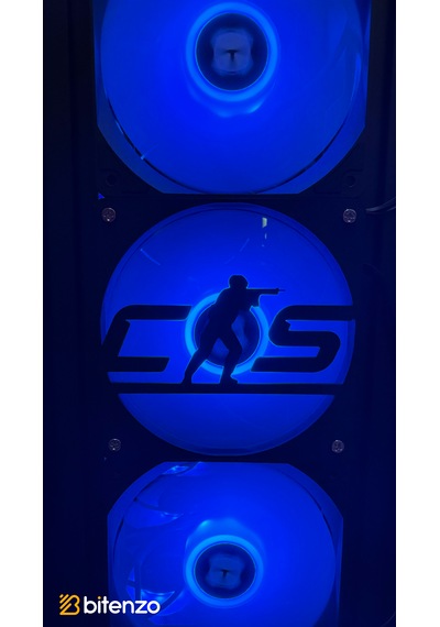 Taktiksel Gamer Serisi 120x120 Mm Pc Fan Kapağı - Masaüstü Bilgisayar Fan Kapağı Siyah