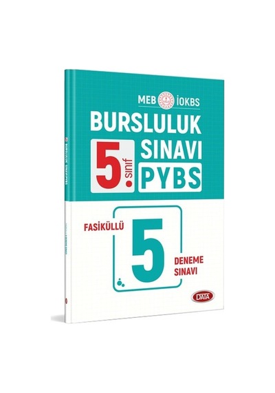 5.Sınıf PYBS Bursluluk Sınavı Fasiküllü 5 Deneme -  Data Yayınları