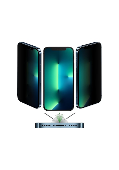 Vendas Apple iPhone 15 Uyumlu Privacy Gizleyen Hayalet Temperli Cam Ekran Koruyucu