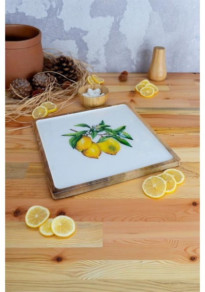 Bambum Kangura - Mango Ağacından Kare Tepsi Limon Büyük Sarı