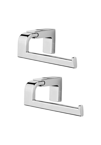 Kapaksız Tuvalet Kağıtlık Modern Tasarım 2'li Paket Paslanmaz 16.5 x 12.2 x 11.2 CM