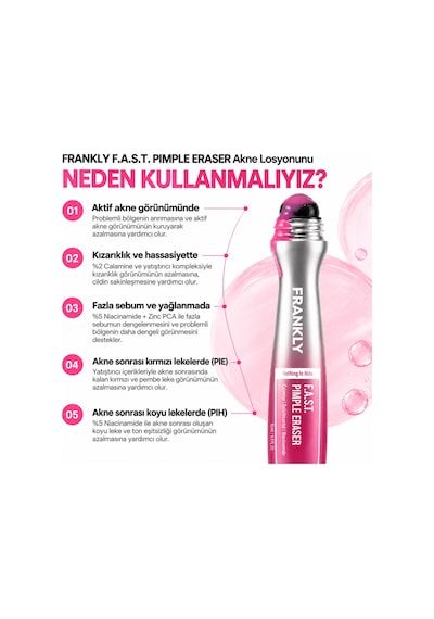 F.a.s.t. Pimple Eraser Roll-on - Kurutucu Akne Ve Sivilce Bakım Losyonu 15 Ml