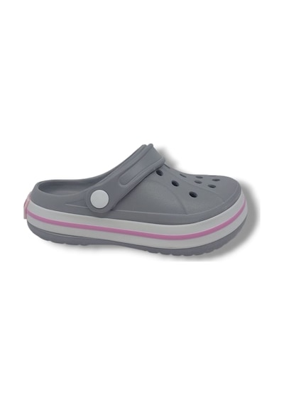 Zerhan Cflex 22233 Kadın Gri Beyaz Pembe Sabo Terlik Sandalet Gri