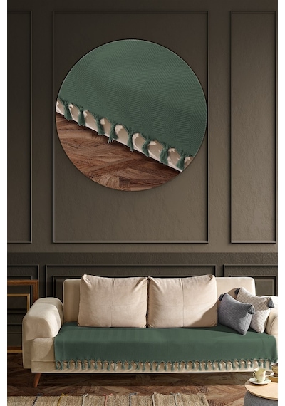 Asya Koltuk Örtüsü 115x200 Cm - Koyu Yeşil Asya Koltuk Örtüsü 115x200 Cm - Koyu Yeşil