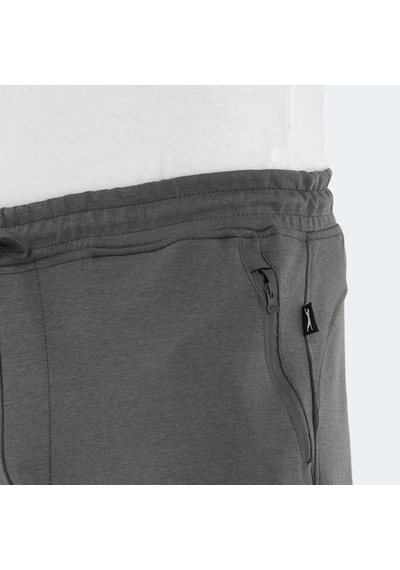 Slazenger VENOM Erkek Fermuar Cepli Dar Paça Koyu Gri Eşofman Altı