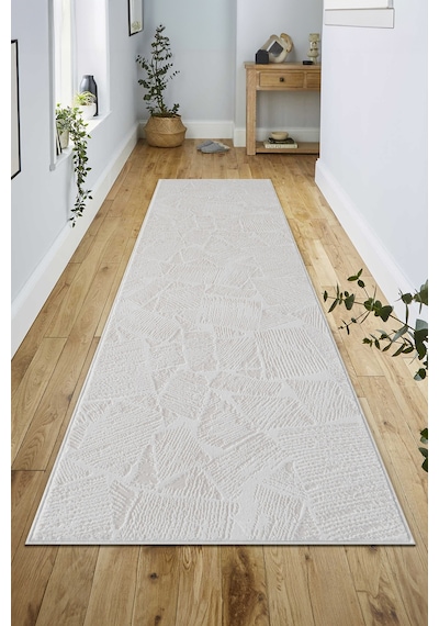 Badelya Home Krem Ekru Pamuk Taban Modern Dama Desen Özel Ölçü Salon Koridor Çocuk Antre Oturma Odası Halı Yolluk A.krem