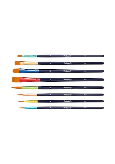 Lexroo Lot De 8 Pinceaux Synthétiques De Qualité Supérieure