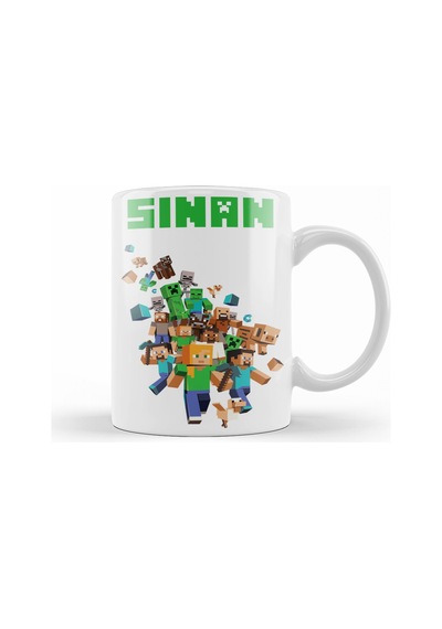 Kişiye Özel Minecraft Kupa Bardak Porselen Karışık