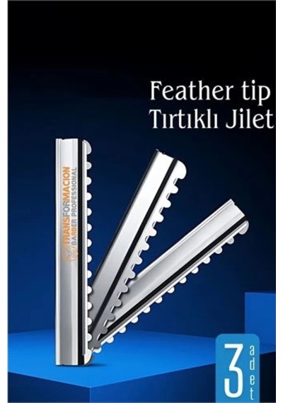 Feather Tip Tırtıklı Ustura Jileti 3 Adet 722120