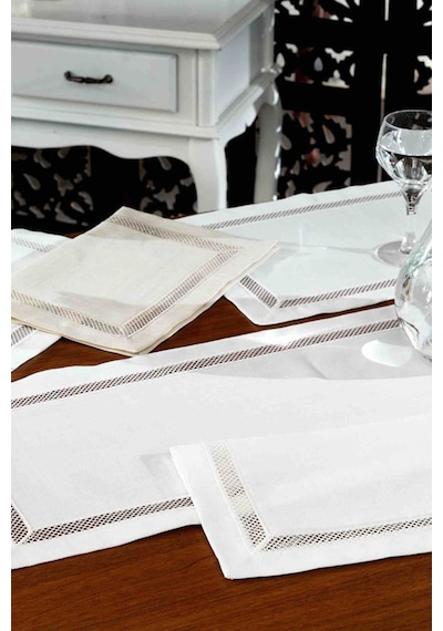 Nazik Home Lotus Krem Amerikan Servis+Runner