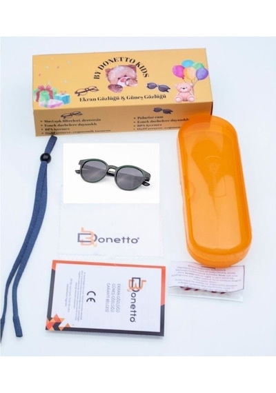Yeni-unisex 3-9 Yaş Polarize Koyu Yeşil Çocuk Güneş Gözlüğü Yeşil
