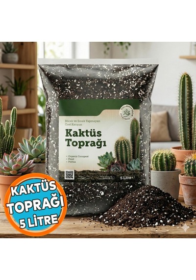 Tr Bitki Bakım Seti 1 Adet 5 Litre Kaktüs Toprağı + 1 Adet 5 Litre Bitki Toprağı Toprak 0,250
