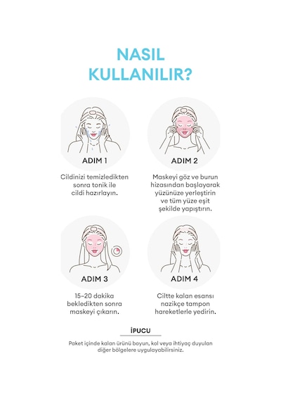 Missha Hyalüronik Asit İçerikli Nemlendirici Yaprak Maske 1 Adet Mascure Hydra Solution Sheet Mask