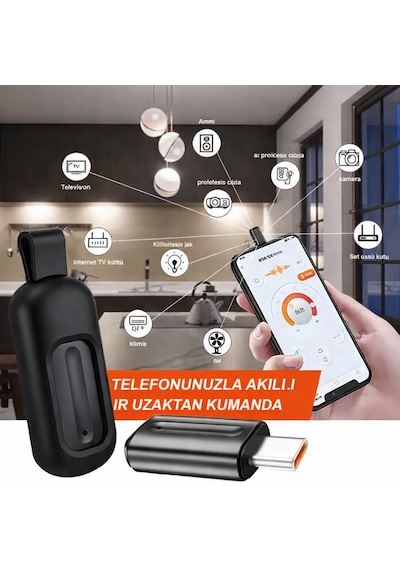 Smart Ir Blaster 7000+ Marka Desteği, 8m Mesafe, Akıllı Kızılötesi Kumanda -