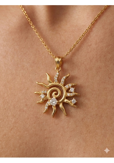 Güneş Taş Detaylı Kadın Çelik Kolye, Parıldayan Güneş, Hediye,özel Gün,sevgililer Günü , Anneler Günü, Zirkon Taş ,gold Renk, Zarif,minimalist Güneş Taş Detaylı Kadın Çelik Kolye, Parıldayan Güneş, Hediye,özel Gün,sevgililer Günü , Anneler Günü, Zirkon Taş ,gold Renk, Zarif,minimalist