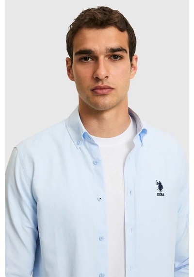 U.S. Polo Assn. U.s. Polo Assn. Erkek Basic Gömlek Pu-8957 Açık Mavi