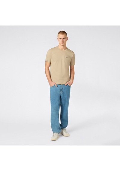 Champion Ss Regular Fit Erkek Bej T-shirt 221798 5559697