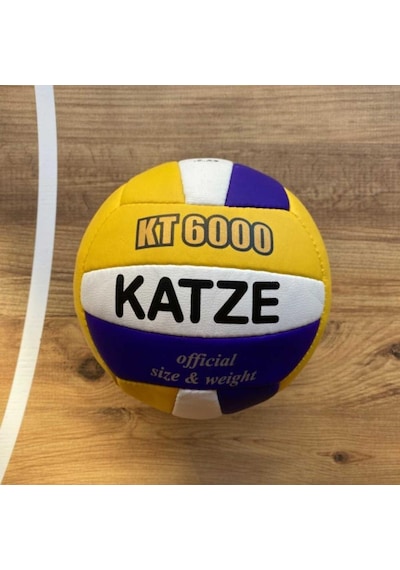 Katze Voleybol Topu Mavi - Beyaz