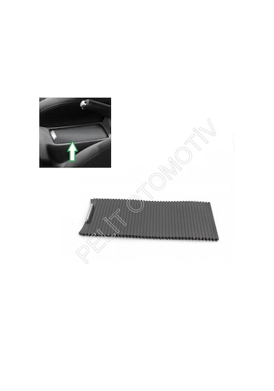Golf 5 Orta Konsol Bardaklık Sürgülü Kapak (2006-2009) Siyah