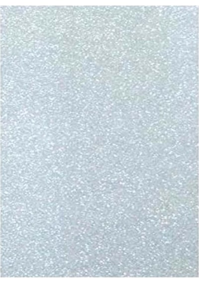 Yapışkanlı Simli Eva 50x70 Beyaz Rulo Şeklinde
