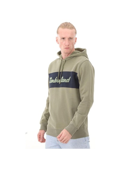 Timberland Ls Cursive Hoodie Erkek Sweatshirt-113 Haki