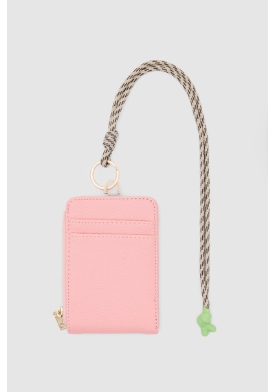 Shule Bags Palm Boyun Askılı Kadın Cüzdan Pembe