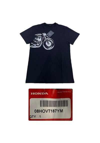 Honda Motorlu Siyah T-shırt