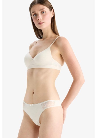 DeFacto Dantel Detaylı 3'lü Tanga-Fall in Love E7669AX25SPPN681
