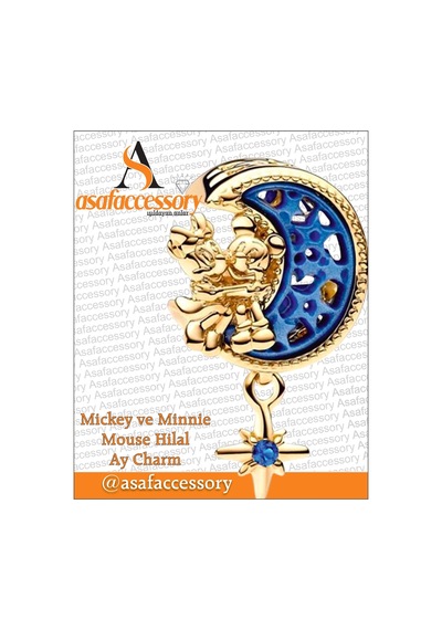 Gold Ay Charm Asafaccessory Sarı