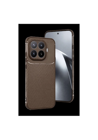 Mi 17t Pro Auto Focus Karbon Kapak - Kahverengi