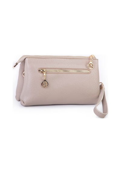 Nas Bag Kadın Çapraz Ve Clutch Çanta Bilek Ve Çapraz Askılı - Kum Victoria