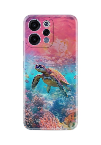 Oppo Reno 15 / 15f 5g Kılıf Boutique Baskılı Resimli Kaplumbağa Pcode -065