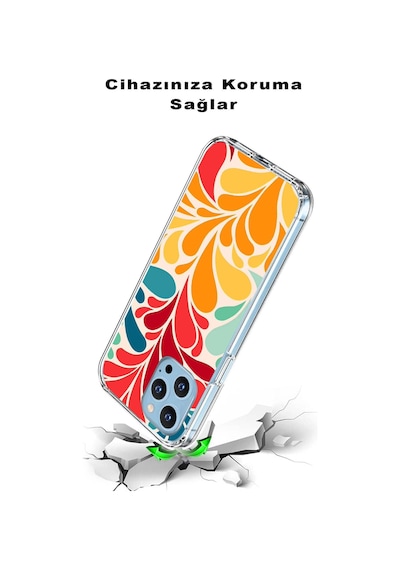 Samsung Galaxy S9 İle Uyumlu 1mm Slim Fit Retro Colors 5 Baskılı Şeffaf Kılıf