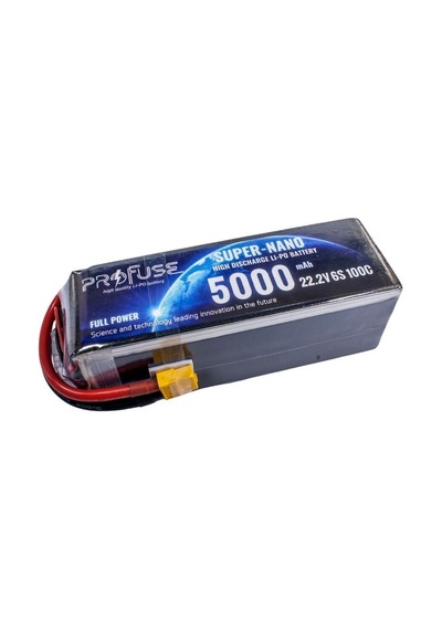 Profuse 6s 22.2v Lipo Li-po Lityum Polimer Batarya - 5000mah, 100c