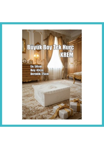 Bezos Çeyizlik Büyük Tek Hurç Çiçekli, Kadife Tek Hurç Çeyizlik Dantelli Hurç, Büyük Boy Hurç Dfnbez Çok Renkli