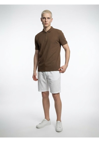 Regular Fit Erkek Tshirt K.kol Kahverengi