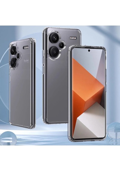 Logis Redmi Note 12 Pro Plus Kılıf Süper Silikon Şeffaf Şeffaf