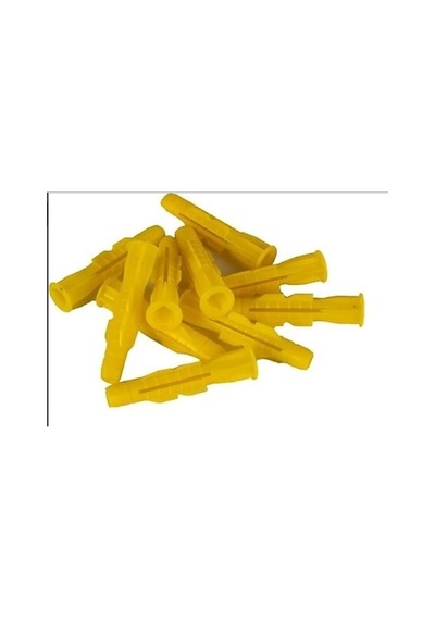 Roket Dübel Plastik Sarı 100 Adet 8mm