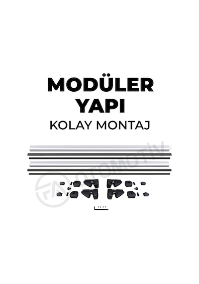 Mitsubishi L200 Ara Atkı Tavan Taşıyıcı Barı Gri 2015 Model Ve Sonrası
