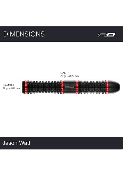 Red Dragon Jason Watt % 90 Tungsten Çelik Uçlu Dart Oku