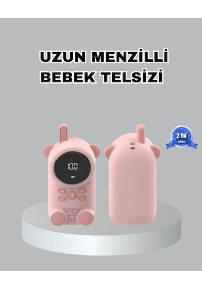 Şarjlı Bebek Telsizi Uzun Mesafe 22 Kanal Lcd Ekran Vox Modu 400 Mah -